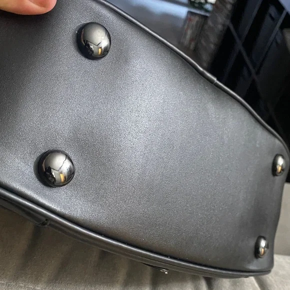 NWOT Rock Rebel Edward Scissorhands Black and White Striped Women Bag Set - Picture 9 of 9